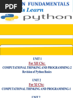 Final Revised Unit-2 Xi Cs - Ip 2020-21 Lets Learn Python Together