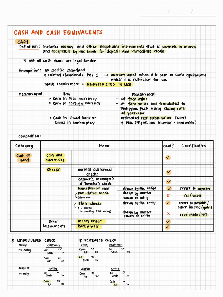 03 Cash and Cash Equivalents | PDF