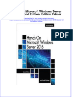 PDF Hands On Microsoft Windows Server 2016 Second Edition Edition Palmer Ebook Full Chapter