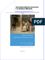Textbook Good Faith and International Economic Law 1St Edition Mitchell Ebook All Chapter PDF
