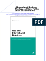 Download textbook God And International Relations Christian Theology And World Politics 1St Edition Mika Luoma Aho ebook all chapter pdf 