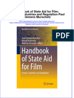Textbook Handbook of State Aid For Film Finance Industries and Regulation Paul Clemens Murschetz Ebook All Chapter PDF
