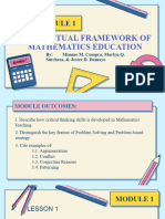 Module I CONCEPTUAL FRAMEWORK OF MATHEMATICS EDUCATION COMPRA SUTCHEZA DAMAYO BSED3 A