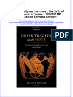 Textbook Greek Tragedy On The Move The Birth of A Panhellenic Art Form C 500 300 BC First Edition Edmund Stewart Ebook All Chapter PDF