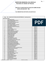 Lista de Classificacao 01032024 Processo Seletivo Simplificado Edital No 003 2023 SGP