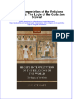 Download textbook Hegels Interpretation Of The Religions Of The World The Logic Of The Gods Jon Stewart ebook all chapter pdf 