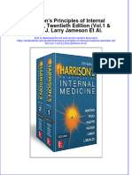 Download textbook Harrisons Principles Of Internal Medicine Twentieth Edition Vol 1 Vol 2 J Larry Jameson Et Al ebook all chapter pdf 