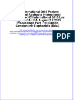 Download textbook Hci International 2015 Posters Extended Abstracts International Conference Hci International 2015 Los Angeles Ca Usa August 2 7 2015 Proceedings Part I 1St Edition Constantine Stephanidis Eds ebook all chapter pdf 