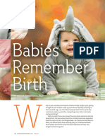 Babies Remember Birth