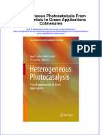 Download textbook Heterogeneous Photocatalysis From Fundamentals To Green Applications Colmenares ebook all chapter pdf 