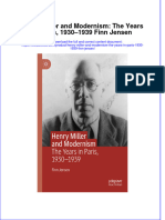 Download pdf Henry Miller And Modernism The Years In Paris 1930 1939 Finn Jensen ebook full chapter 