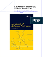 Textbook Handbook of Adhesive Technology Third Edition Antonio Pizzi Ebook All Chapter PDF