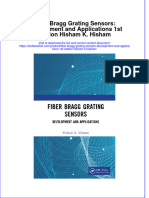 PDF Fiber Bragg Grating Sensors Development and Applications 1St Edition Hisham K Hisham Ebook Full Chapter