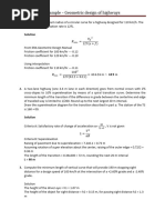 Example - Chapter 3 Geometric Design