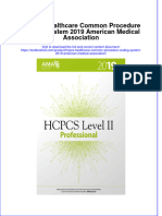 PDF Hcpcs Healthcare Common Procedure Coding System 2019 American Medical Association Ebook Full Chapter
