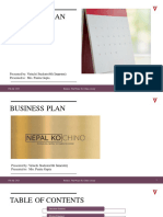 Business Plan - Presentation