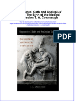 Download textbook Hippocrates Oath And Asclepius Snake The Birth Of The Medical Profession T A Cavanaugh ebook all chapter pdf 