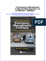 Textbook Handbook of Emergency Management Concepts A Step by Step Approach 1St Edition Michael L Madigan Ebook All Chapter PDF