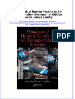 Textbook Handbook of Human Factors in Air Transportation Systems 1St Edition Steven James Landry Ebook All Chapter PDF