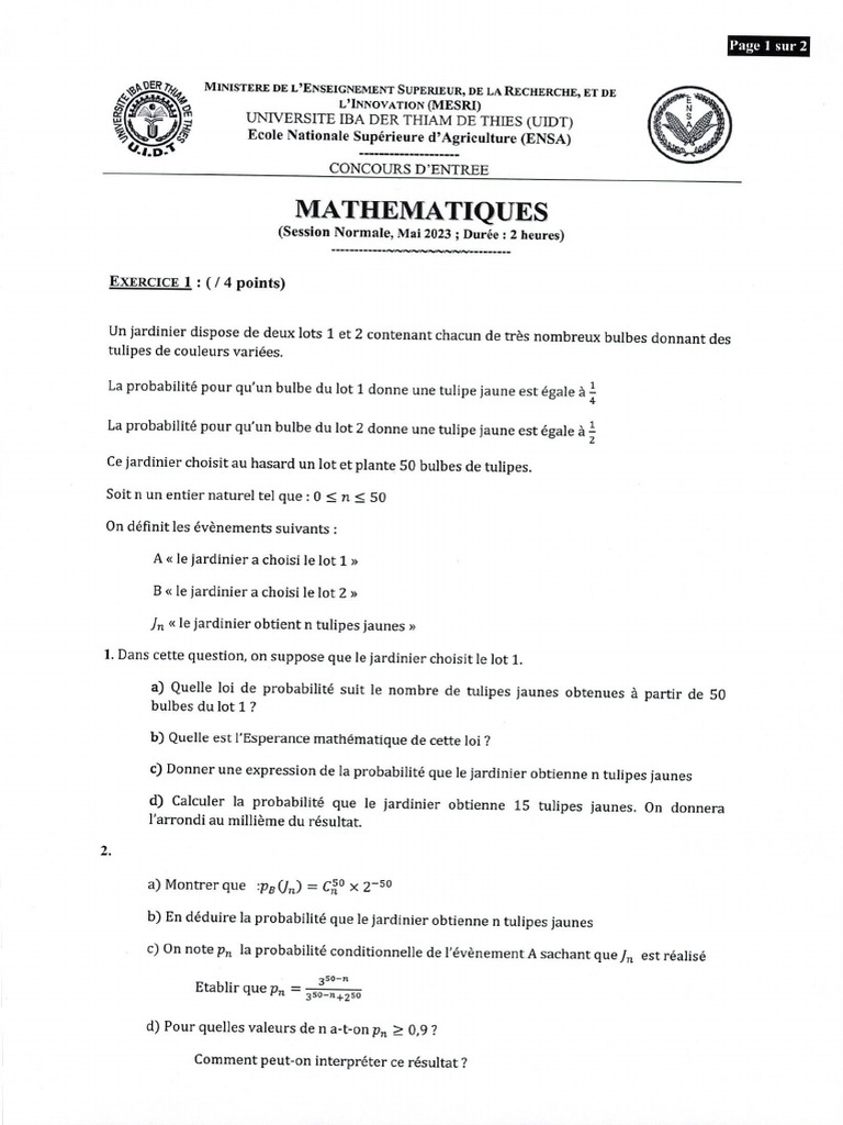 Maths 2023 | PDF