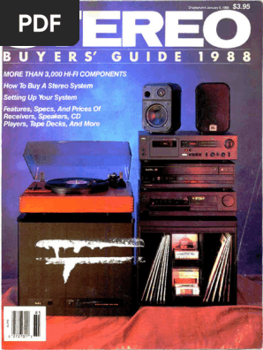 Stereo Directory 1988 | PDF | Loudspeaker | Phonograph