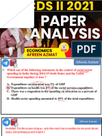 CDS (II) Paper Analysis 2022 Economics