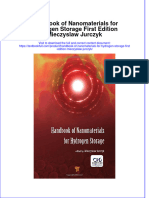 Download textbook Handbook Of Nanomaterials For Hydrogen Storage First Edition Mieczyslaw Jurczyk ebook all chapter pdf 