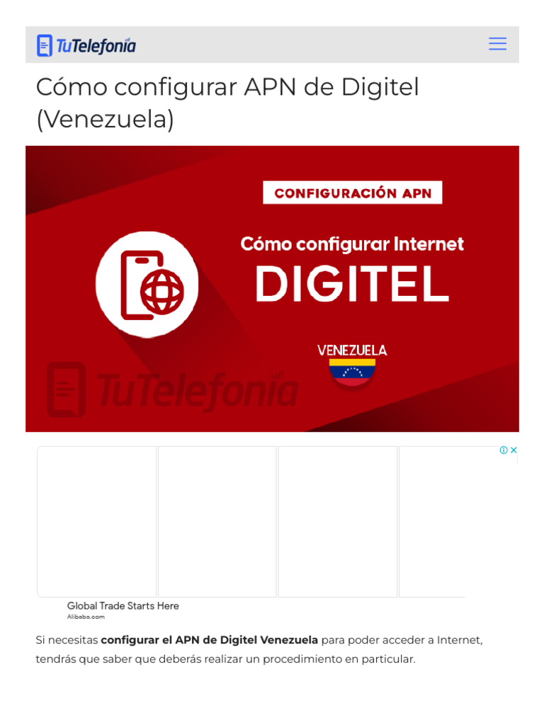 Configuración APN Digitel Venezuela | PDF | Servicio de Mensajes ...