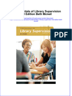 Textbook Fundamentals of Library Supervision 3Rd Edition Beth Mcneil Ebook All Chapter PDF