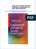 Textbook Fundamentals of Ip and Soc Security Design Verification and Debug 1St Edition Swarup Bhunia Ebook All Chapter PDF