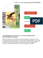 Les Chroniques de Narnia, tome 1 _ Le Neveu du magicien PDF TÉLÉCHARGER Description