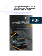 Textbook Handbook of Optoelectronics Vol 1 Concepts Devices and Techniques 2Nd Edition John P Dakin Ebook All Chapter PDF