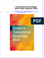 Download textbook Gender In Transnational Knowledge Work 1St Edition Helen Peterson Eds ebook all chapter pdf 