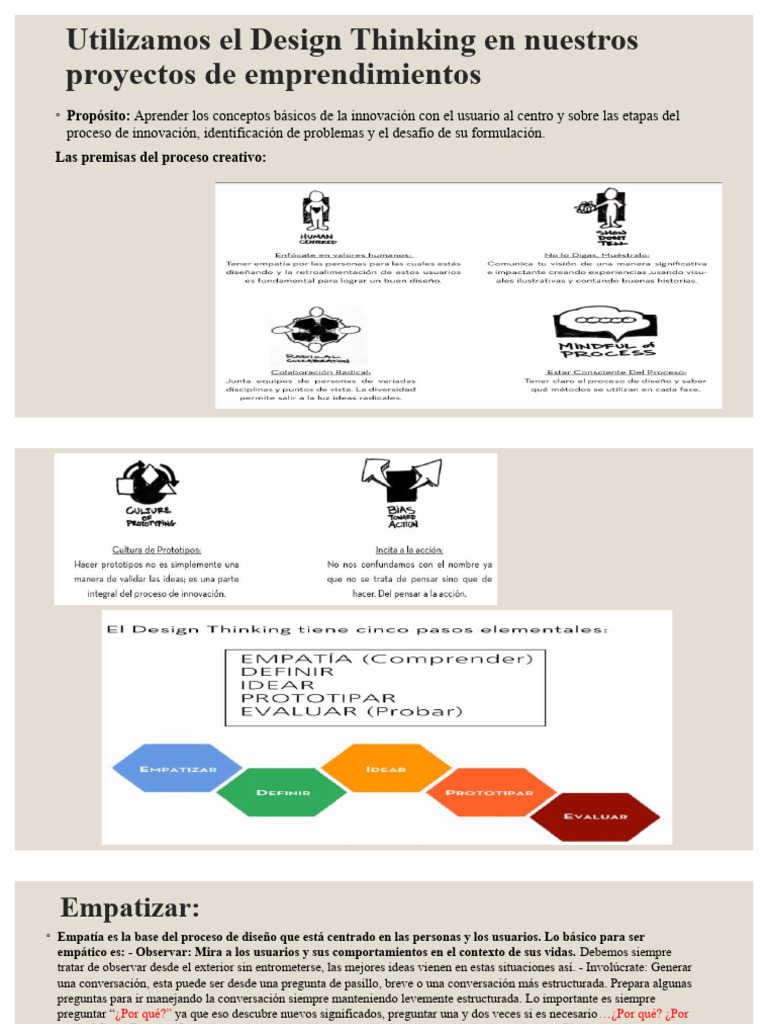 Utilizamos El Design Thinking en Nuestros Proyectos 2°-D, E, F | PDF ...