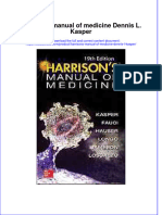 Download textbook Harrisons Manual Of Medicine Dennis L Kasper ebook all chapter pdf 