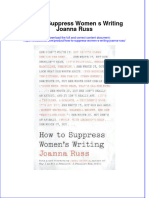 Download textbook How To Suppress Women S Writing Joanna Russ ebook all chapter pdf 