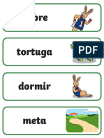 Tarjetas de Vocabulario La Liebre y La Tortuga