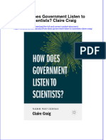 Textbook How Does Government Listen To Scientists Claire Craig Ebook All Chapter PDF