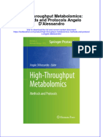 Download pdf High Throughput Metabolomics Methods And Protocols Angelo Dalessandro ebook full chapter 