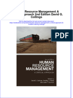 Download textbook Human Resource Management A Critical Approach 2Nd Edition David G Collings ebook all chapter pdf 