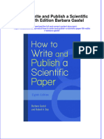 Download textbook How To Write And Publish A Scientific Paper 8Th Edition Barbara Gastel ebook all chapter pdf 