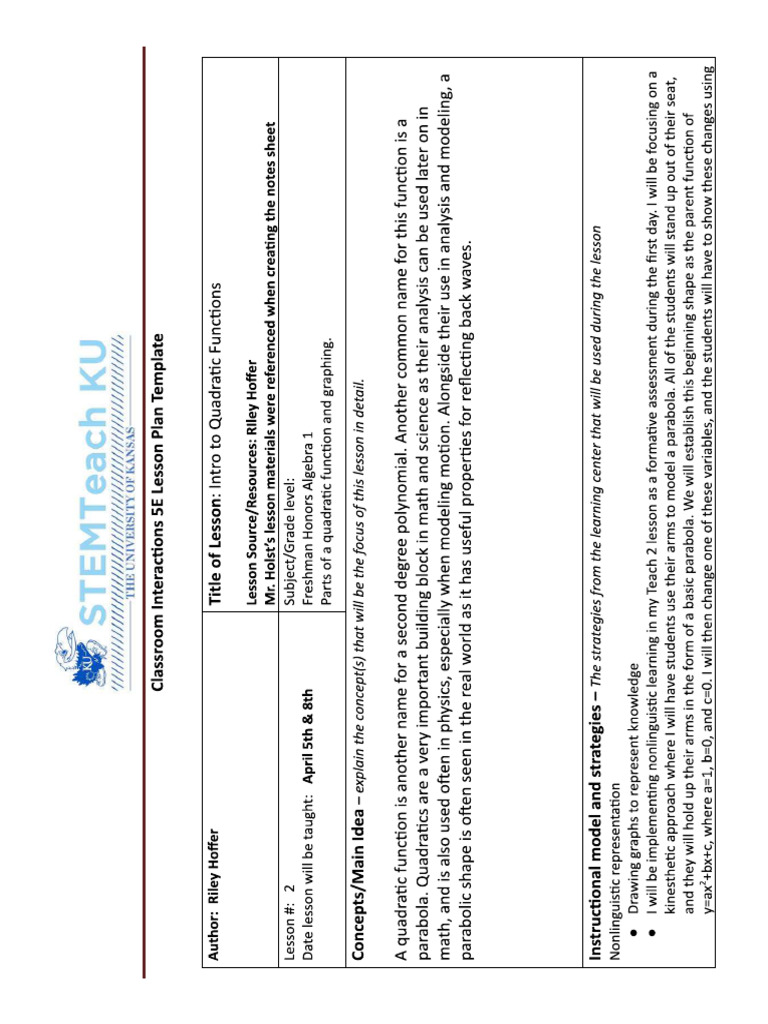 Quad Lesson | PDF