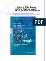 Textbook Human Rights of Older People Universal and Regional Legal Perspectives 1St Edition Claudia Martin Ebook All Chapter PDF