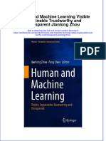 Download textbook Human And Machine Learning Visible Explainable Trustworthy And Transparent Jianlong Zhou ebook all chapter pdf 