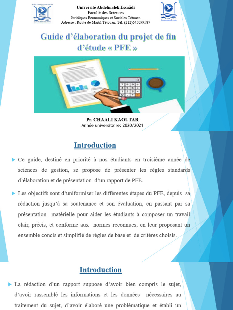 Guide de rédaction du PFE | PDF | Théorie | Empirisme