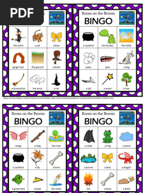 Room on the Broom Bingo Game Printable