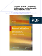 Full Chapter Green Civilization Human Consensus On Global Collaboration For Sustainable Development Xiaoxi Li PDF