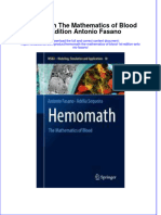 Download textbook Hemomath The Mathematics Of Blood 1St Edition Antonio Fasano ebook all chapter pdf 