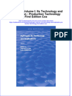 Textbook Hydrogen Volume I Its Technology and Implication Production Technology First Edition Cox Ebook All Chapter PDF