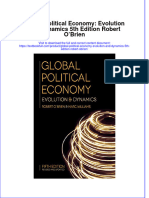 Download textbook Global Political Economy Evolution And Dynamics 5Th Edition Robert Obrien ebook all chapter pdf 